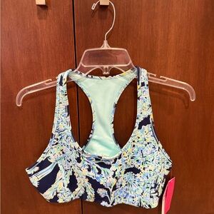 Lilly Pulitzer Colorful Floral Sports Bra - NWT, Size Large